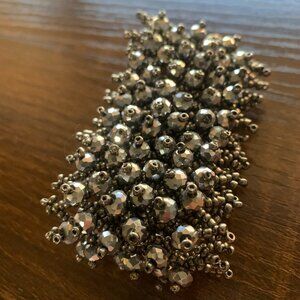 Stretch Marcasite Beaded Bracelet